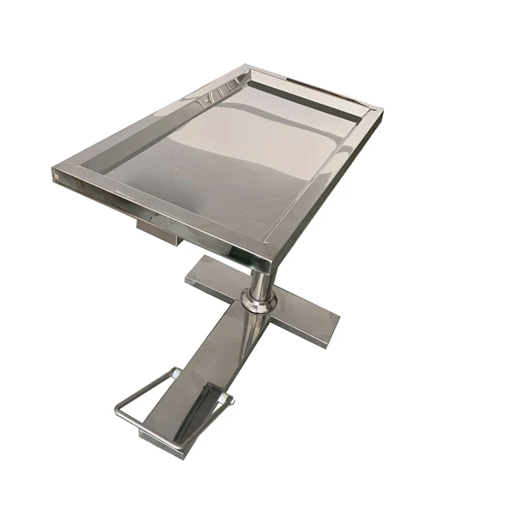 Stainless steel surgical instrument table