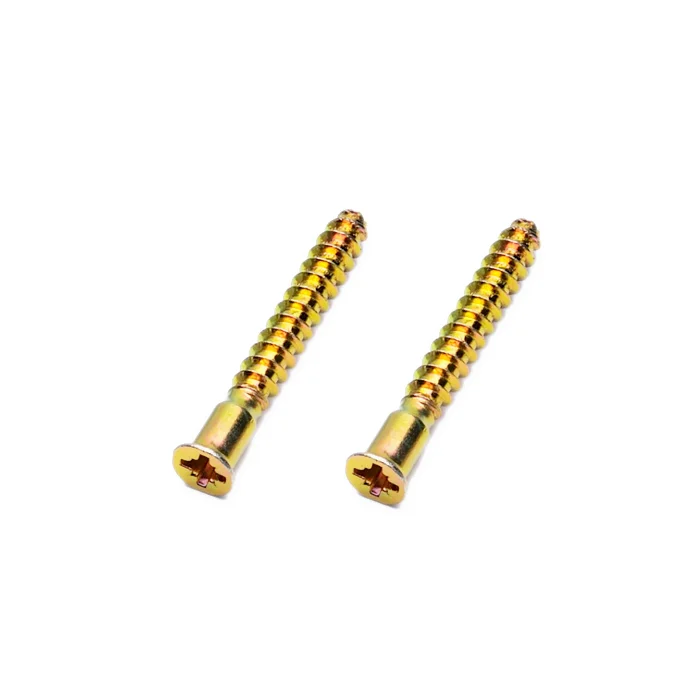 Countersunk head phillips cross driver Flat point Furniture Confirmate wood Screw Carbon steel Zinc plated