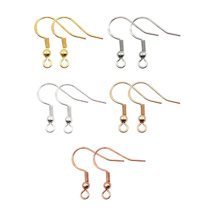 AA00402 Wholesale Ear Wire Hooks Fishhook with 925 Silver letter DIY Jewelry Findings For Making Sterling Earring Hooks