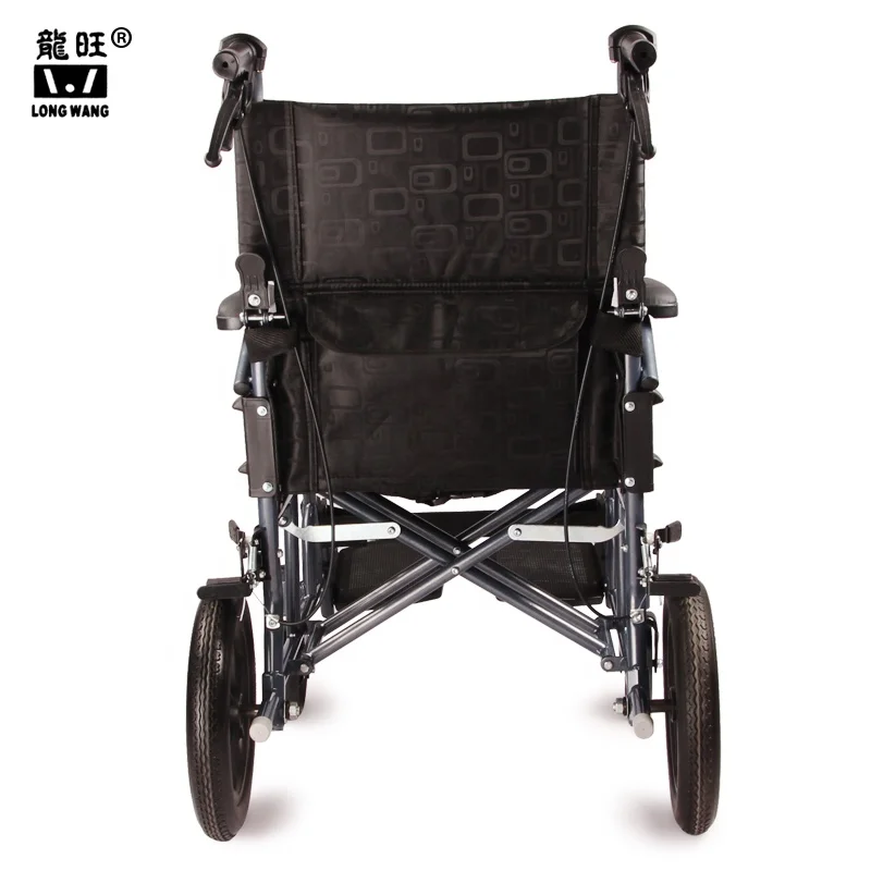 Wholesale folding portable soft seat wheelchair for the elderly with disabilities Foldable portable manual wheelchair easytake