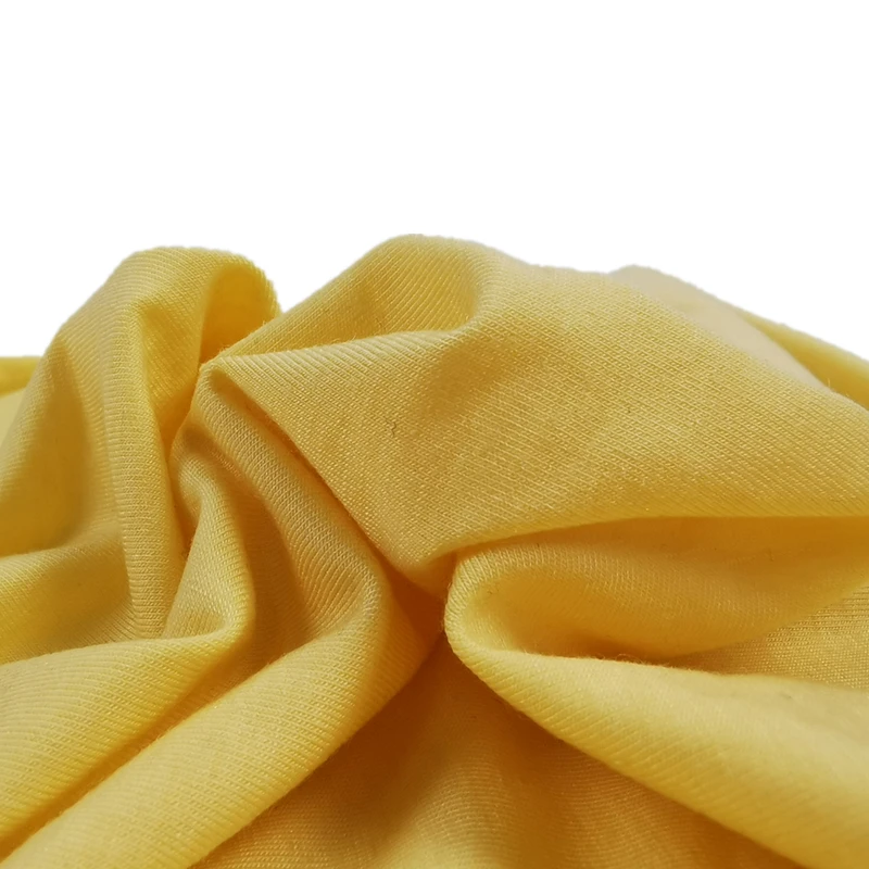 Regenerated cellulose lyocell fabric knitted plain dyed 190gsm lyocell wool jersey fabric