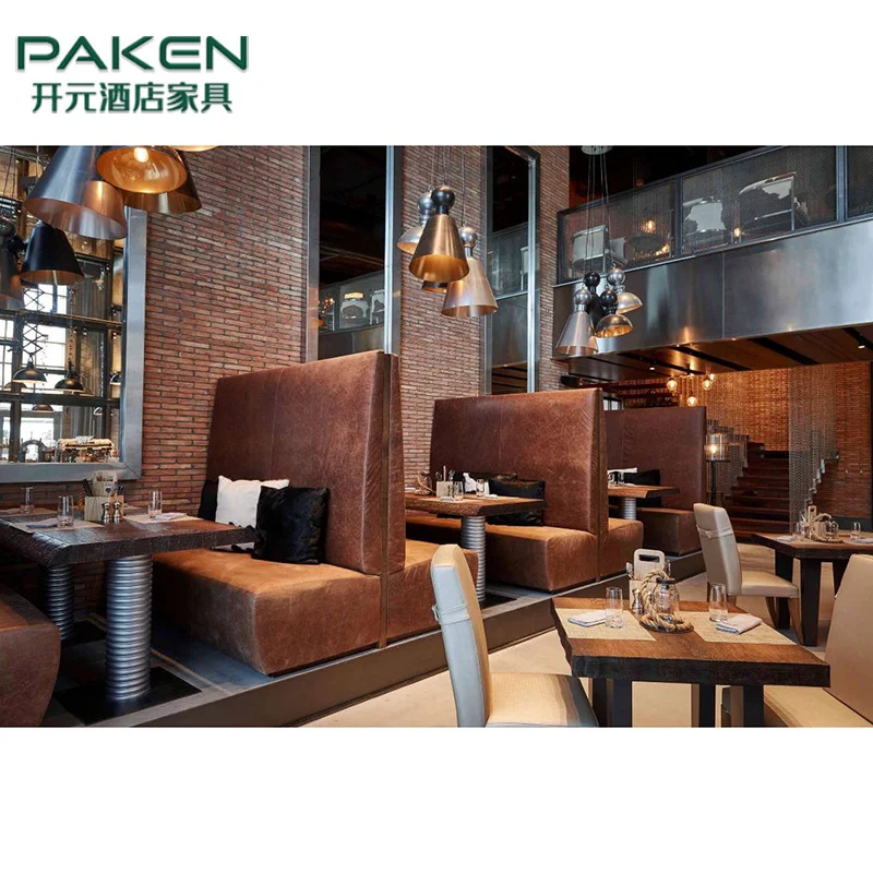 Hilton Dubai Commercial 5 Star Hotel Furniture Wooden Restaurant Table And Chair