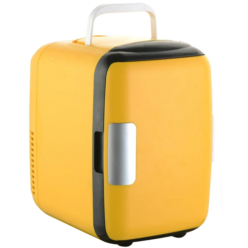 Portable 4L/6 Cans Electric Cooler Warmer Skincare Mini Fridge  for Food, Drinks, Beauty & Makeup
