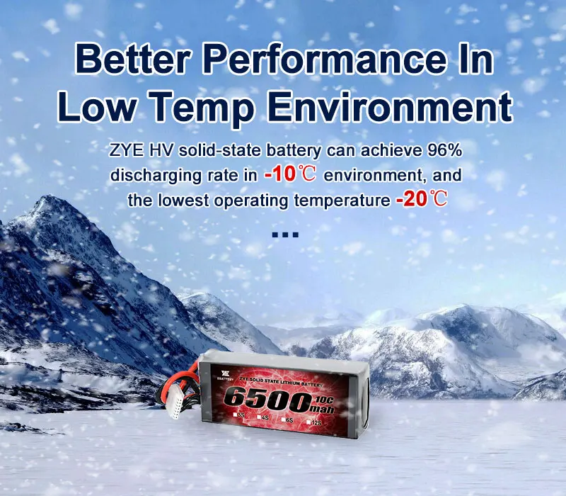 ZYE semi solid state battery 6500mah 3S4S6S12S High volt 4.45v lipo battery pack 24S 94.8v lithium ion battery