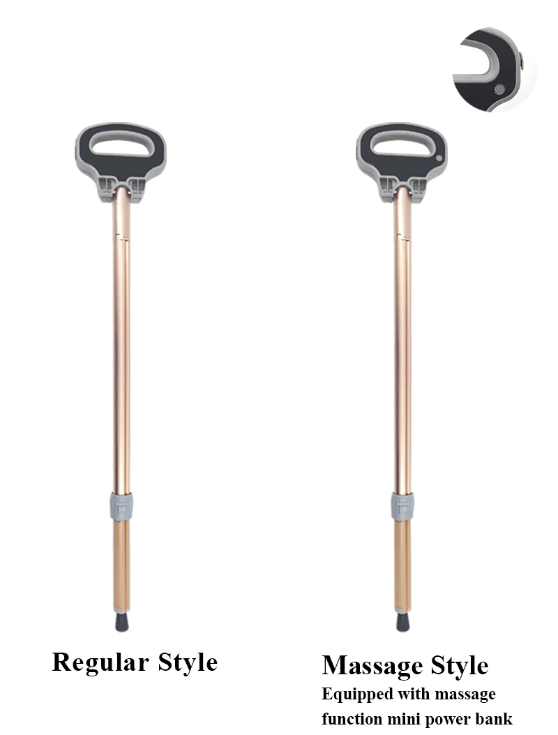 Fashionable elderly three legs Fold into Chair walking stick