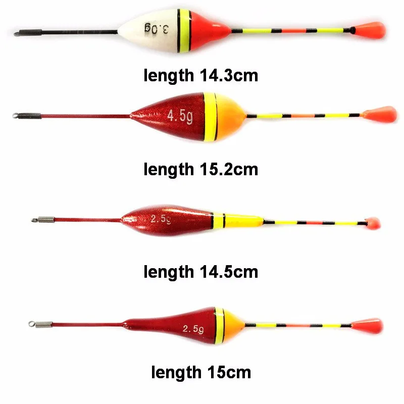 0.6g/0.8g/1.2g/2g/2.5g/3g/4.5g 7 Colors Mix Size Set Carp Fishing Line Bobber Group Fish Float Fishing Tackle Fishing Float