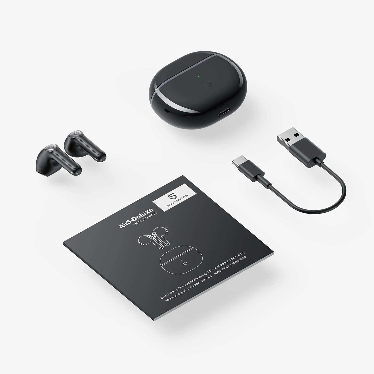 OEM Soundpeats Air 3 Deluxe беспроводные наушники, мини-наушники-вкладыши BT 5,2, стереонаушники, музыкальная гарнитура на заказ для iPhone