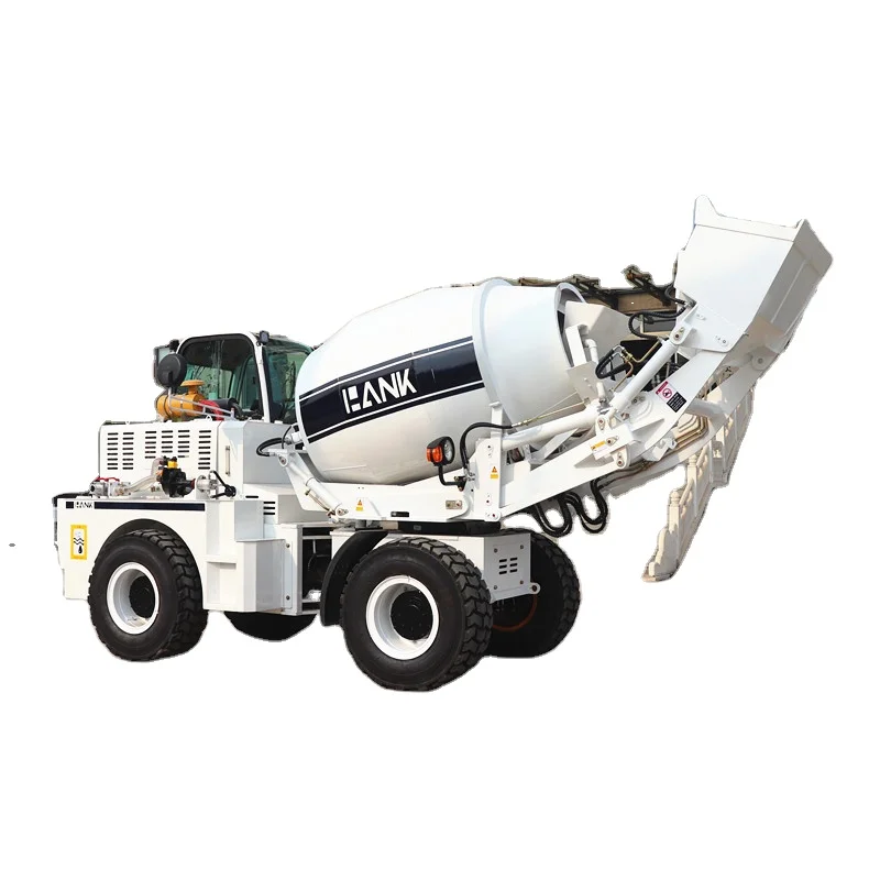 4 Wheel Drive Self Loading Cement Mixer Mini Concrete Pump  Concrete Mixer and Pump National 2 engine