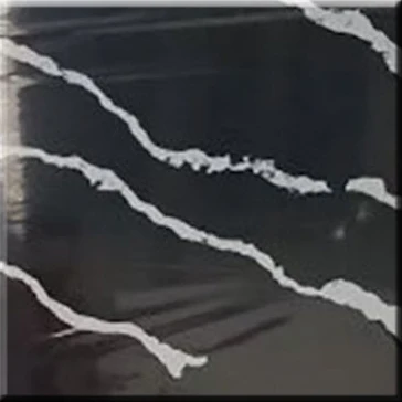 
Factory price black quartzite slabs with white veins 