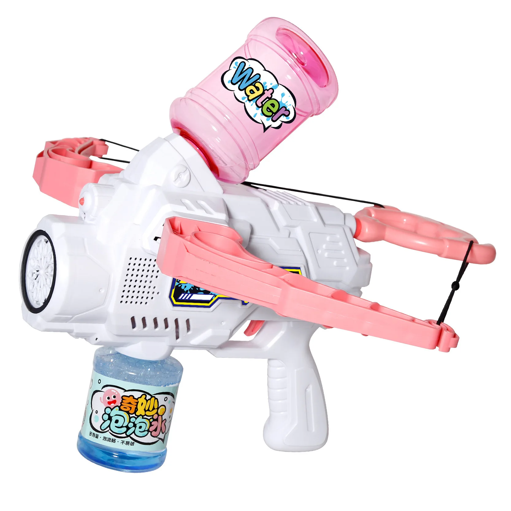 Bubble bazooka Gatling Soap colourful lights Bubble maker Water Machine Gun Toys Outdoor Bubble Shooting Water Gun