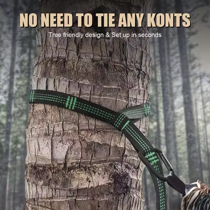 Feistel 210T Nylon Portable 2 Person Portable Outdoor Parachute Camping Nylon Hammock  Tent  With Mosquito Net