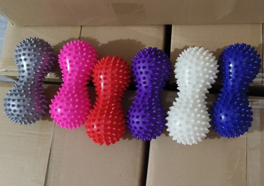Custom Spiky Massage Balls Hard Soft Stress Reflexology Point Roller For Hand And Foot Myofascial Release