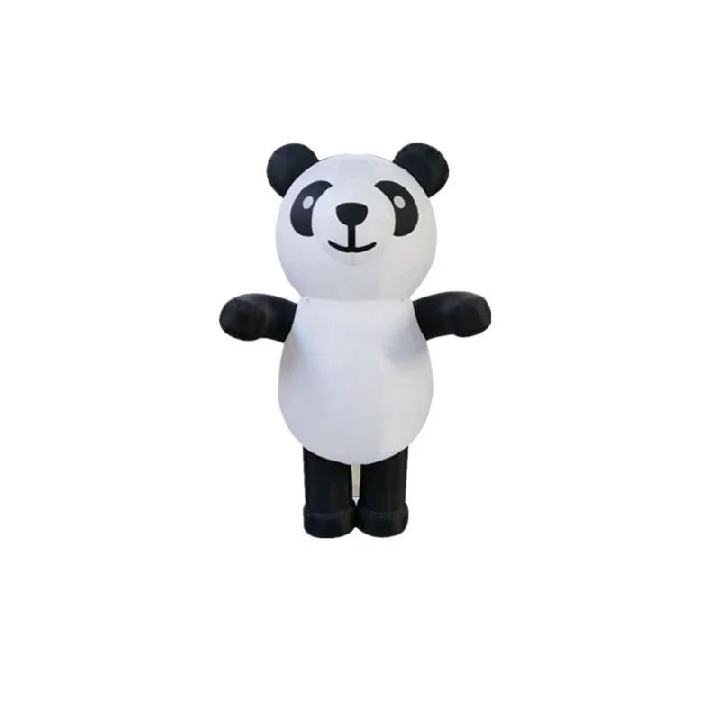 Christmas funny cute cosplay giant inflatable plush mascot panda bear costume adult for sale or wholesale