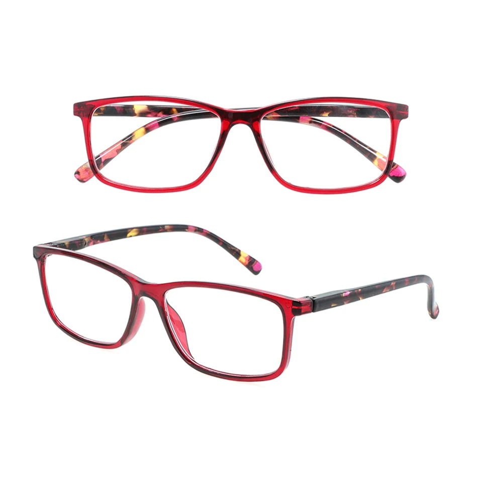 Vintage Cheap Reading Glasses Custom  Anti Blue Light Retro TR90 Men Women Glasses Acetate Thin Square Reading