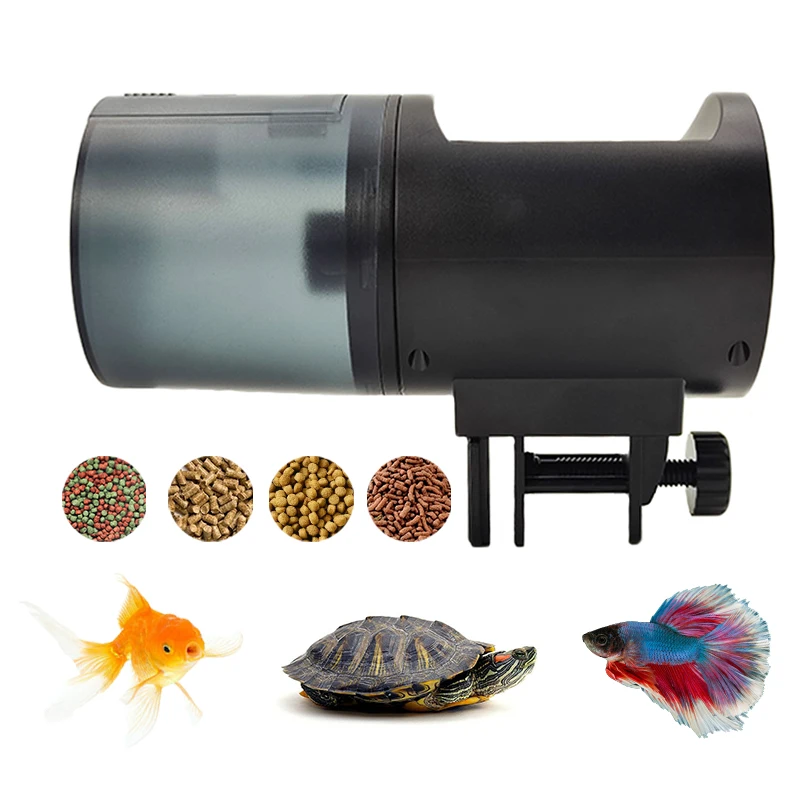 CHIYE Intelligent Timer Aquarium Smart Fish Feeder Digital Display Automatic Fish Feeder for Tank Feeding