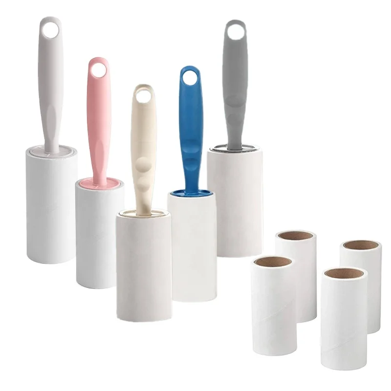 Dibangni Pet Hair Remover Extra Sticky Lint Roller Clothes Pet Dog Hair Fabric Fluff Paper Lint Roller Machine Dust Lint Remover