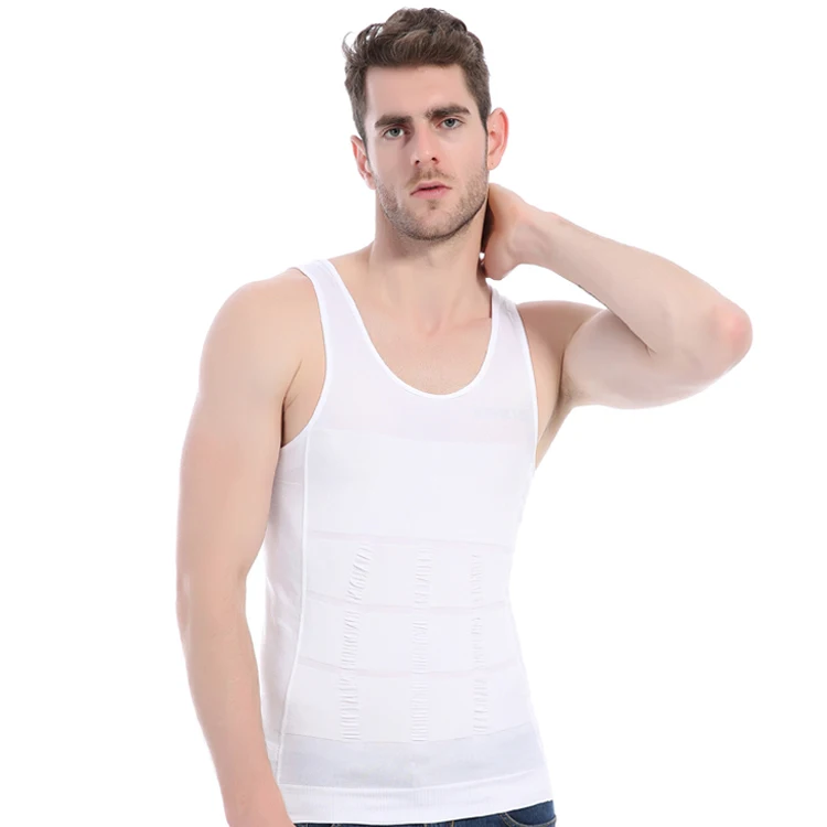 Мужское боди, Мужская утягивающая компрессионная рубашка, Облегающая майка, утягивающая одежда, мужские рубашки, нижнее белье