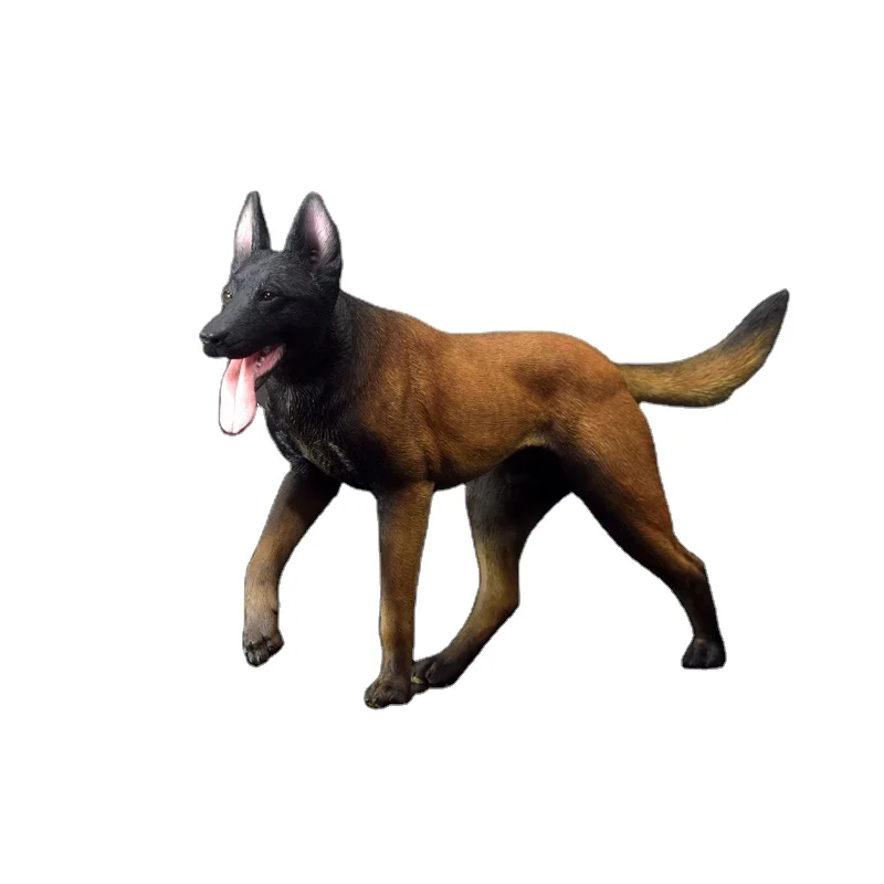 High Quality Belgian Malinois Resin Crafts dog statue life size dog decoration