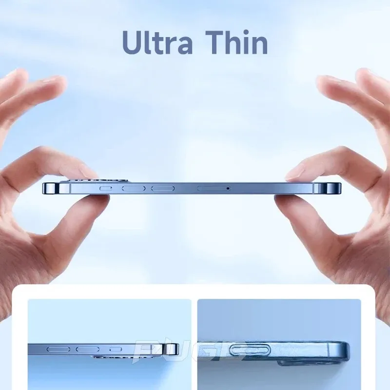 For iPhone 14 Pro Max With Lens Protector Transparent Silicone Case 14 Plus 11 12 13 Pro XS XR 7 8 Plus SE 3 Plating Clear Cover