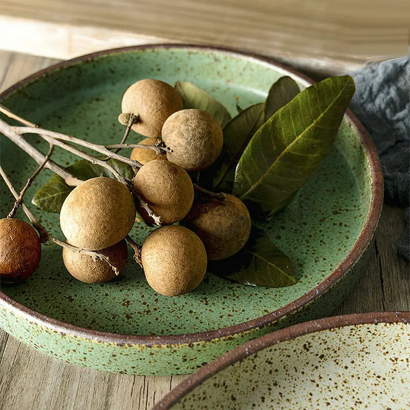 2023 Hot sale 7.5 inch 9 inch ceramic dinnerware party weeding kitchen restaurant supply flat ceramic plate