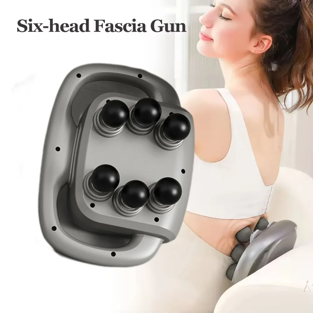 Deep Tissue Percussion Massager Professional Massager Gun Deep Percussion Massage Gun With 6 Head