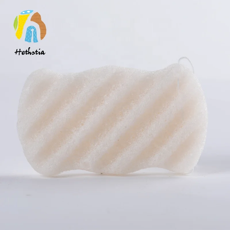 Black body cleaning dry konjac sponge private label