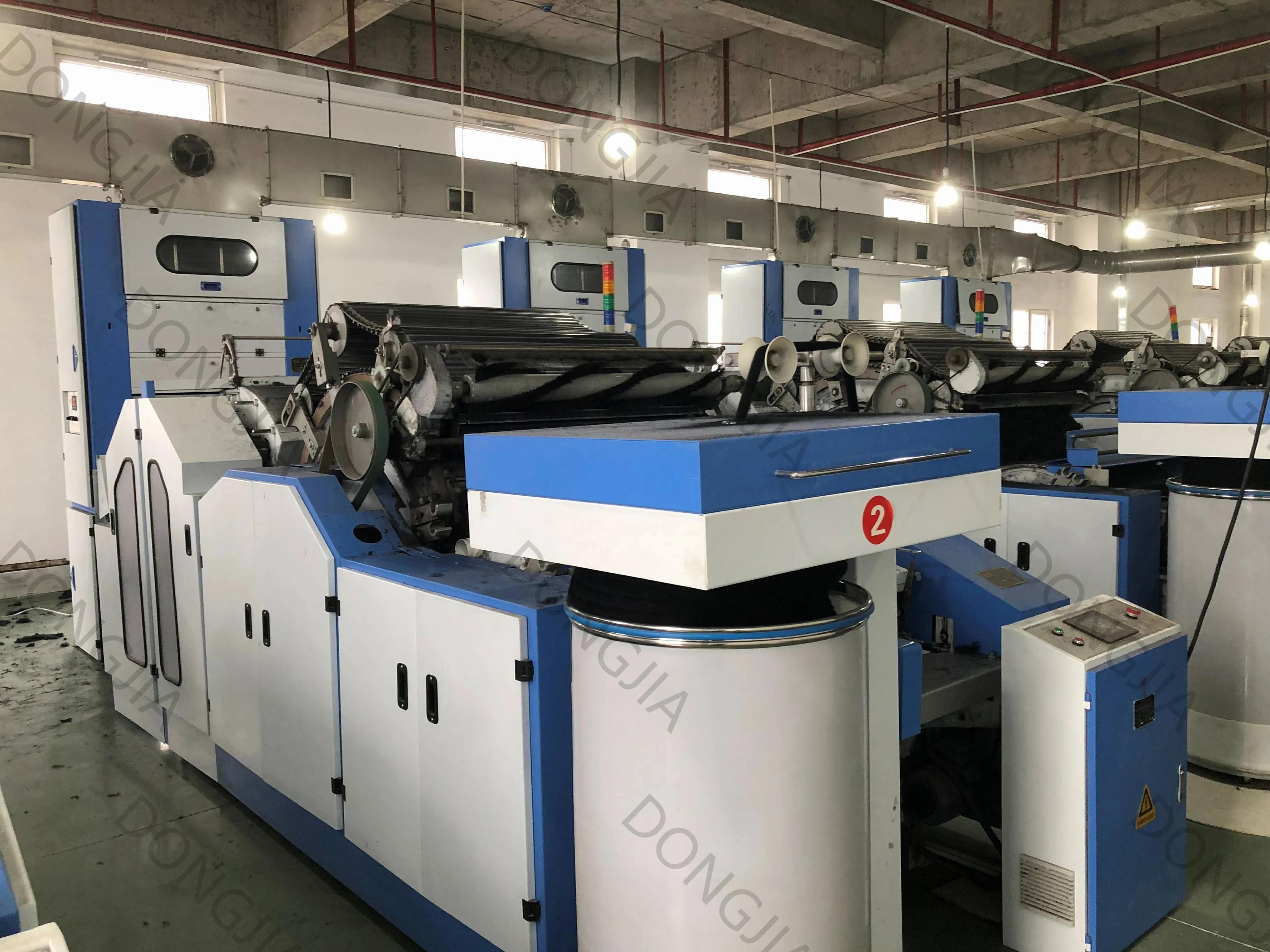 Carding machine for wool natural fiber polyester cashmere cotton hemp silk bamboo yarn spinning line