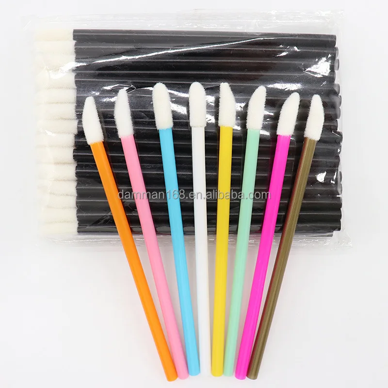 Disposable Mascara Wands Eyelash Brush 50pcs/bag Eyelash Spoolies for Eye Lash Extension Crystal Eyelash Cleaner Make up Tool