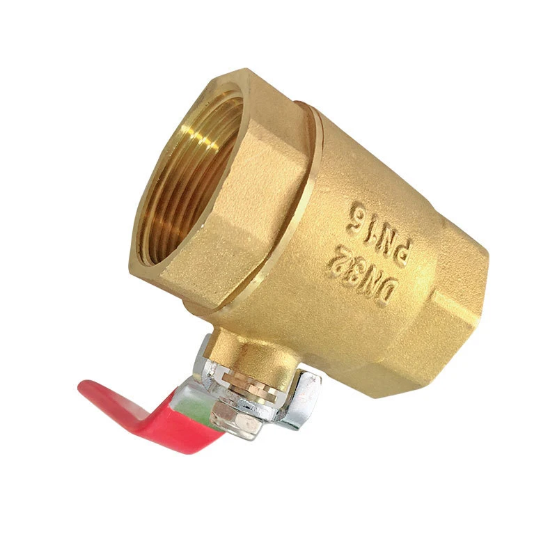 Factory supply brass double internal wire two piece 101 ball valve water pipe manual valve switch
