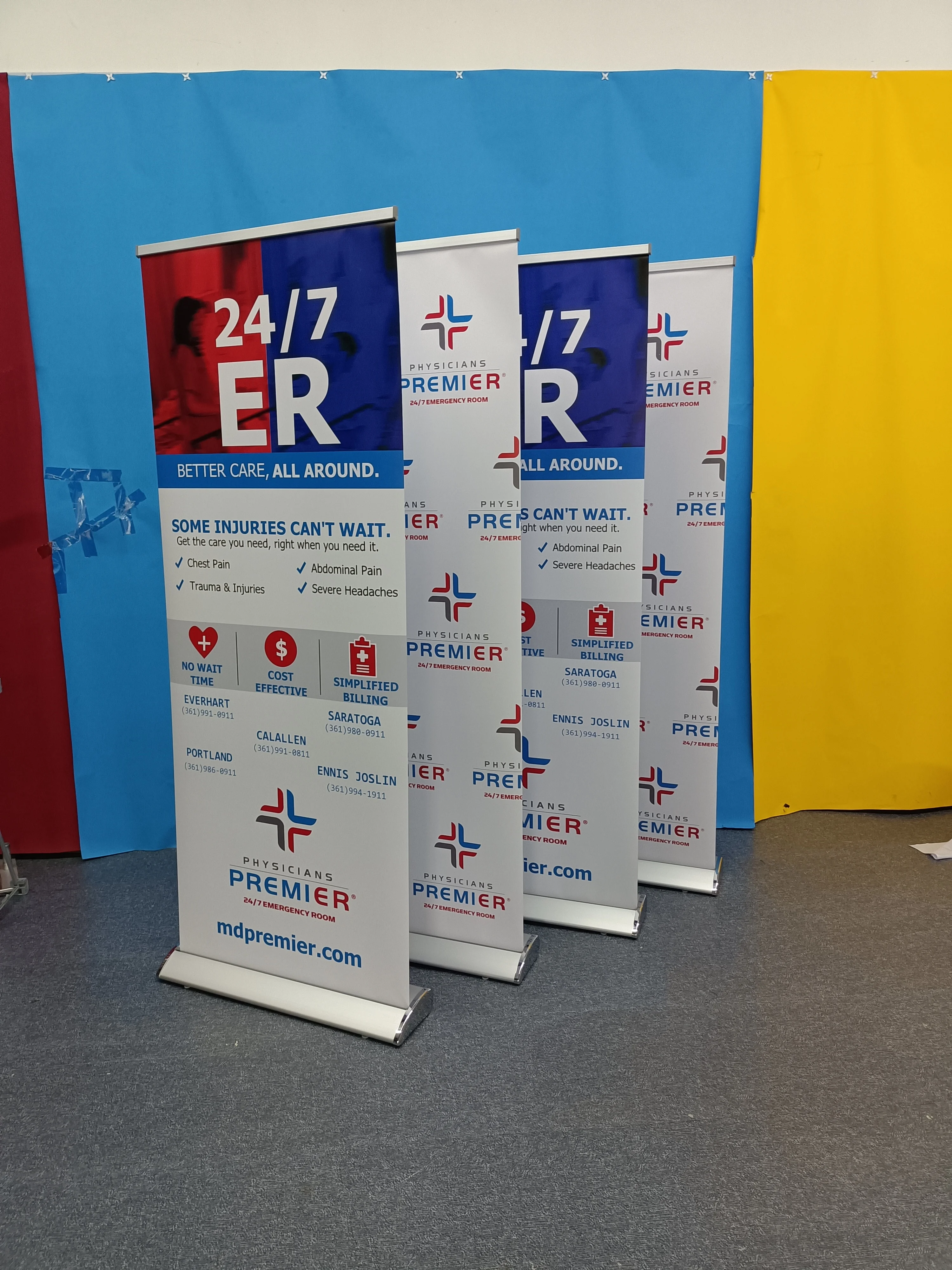 Custom Economical Advertising Display Retractable Roll Up Banner