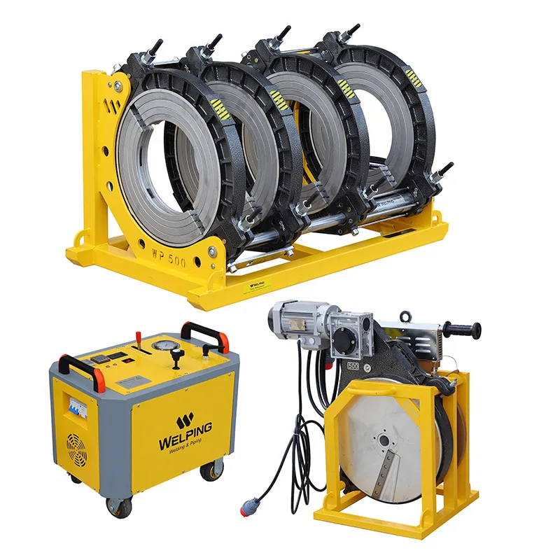 hydraulic butt fusion welding machine DN500 for HDPE plastic pipes