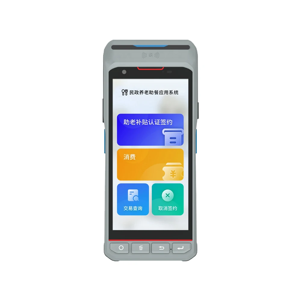 5 дюймов 4G WiFi Bluetooth Android 10 ручной POS терминал P10