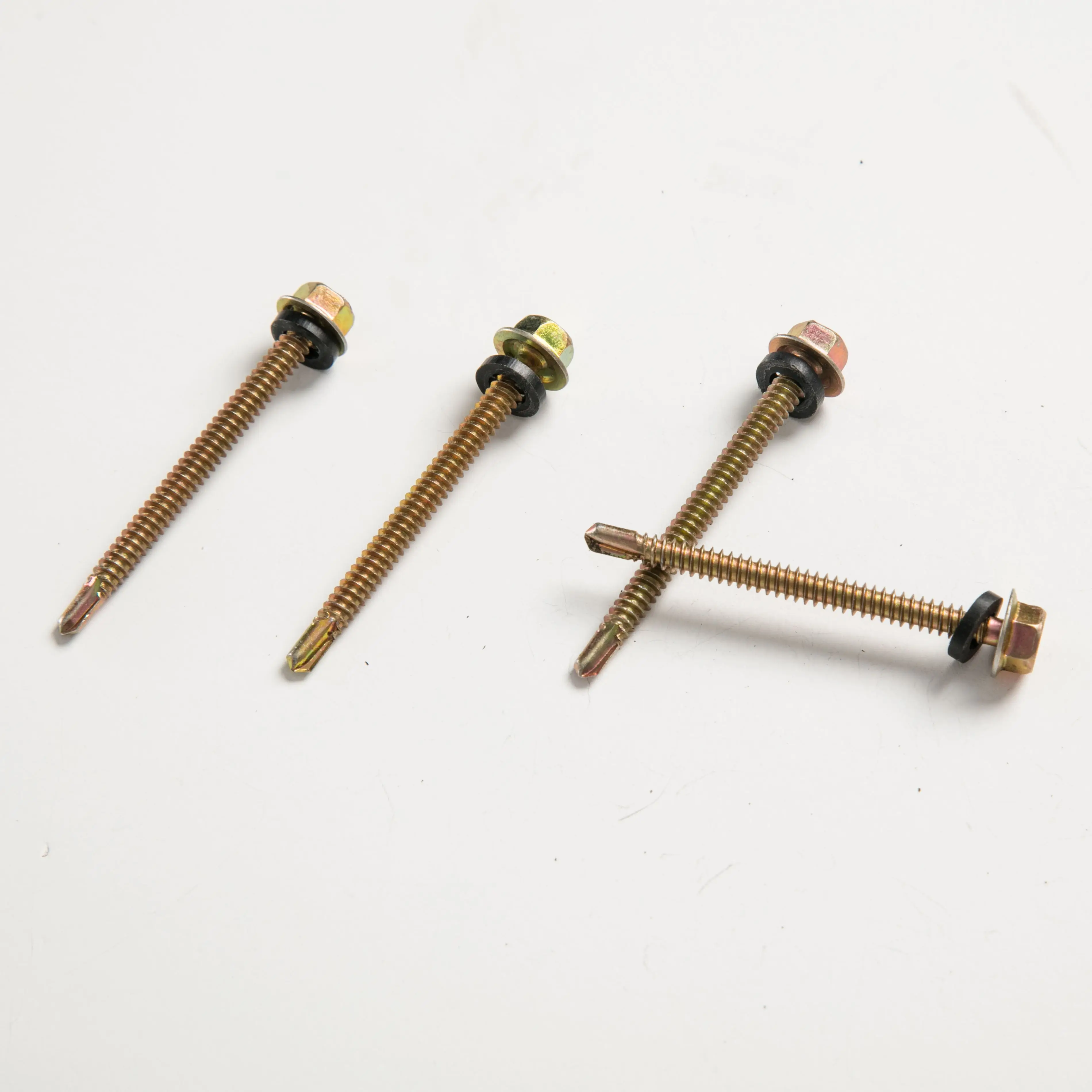 Manufacturer factory DIN7504K Hex head self drilling screw with EPDM washer with best price