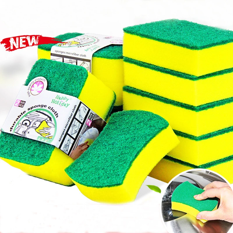 Wholesale scouring pad dishwashing sponge kitchen clean sponges for dish