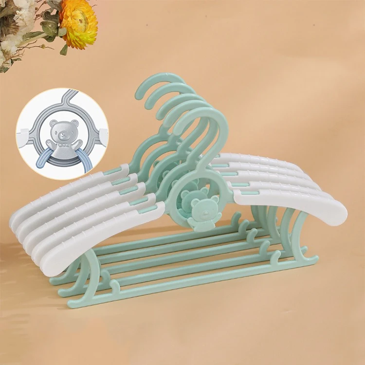 Fashion kids pp plastic nonslip clothes hangers non slip hangers