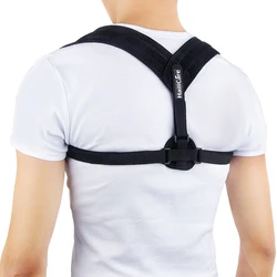 Cheap adjustable dual tightening straps neoprene back posture corrector clavicle brace