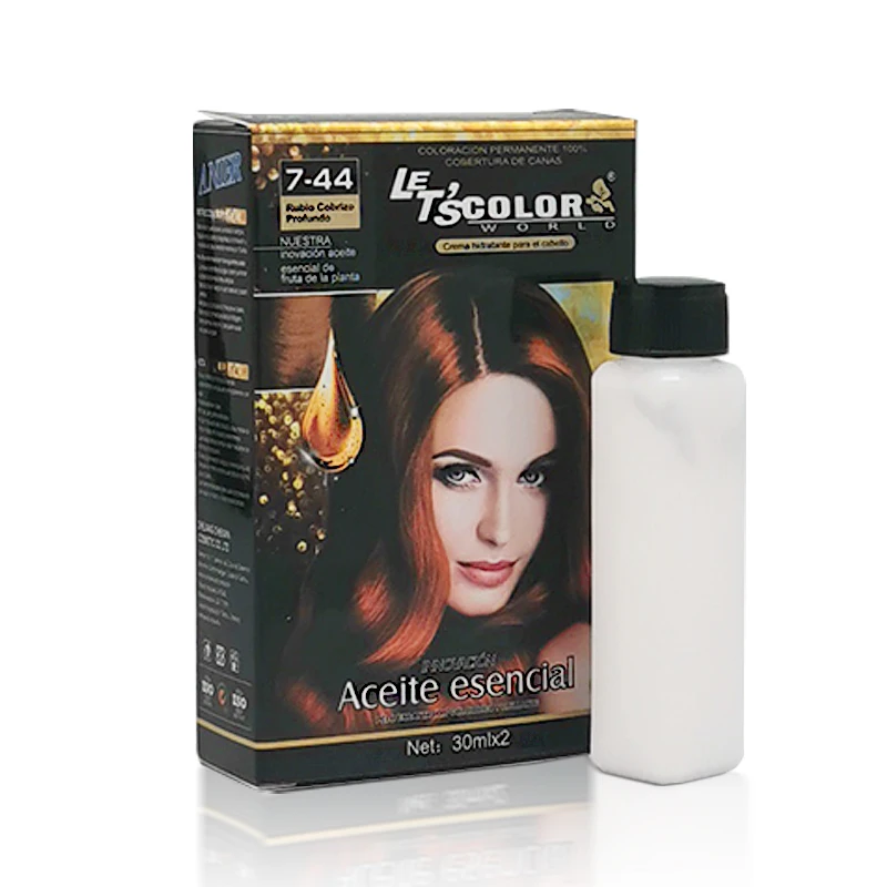 Best anti-allergy free ammonia hair dye color in gold copper