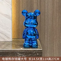 Большая Современная Художественная полимерная статуя медведя с покрытием из мультфильма Домашняя Декоративная скульптура