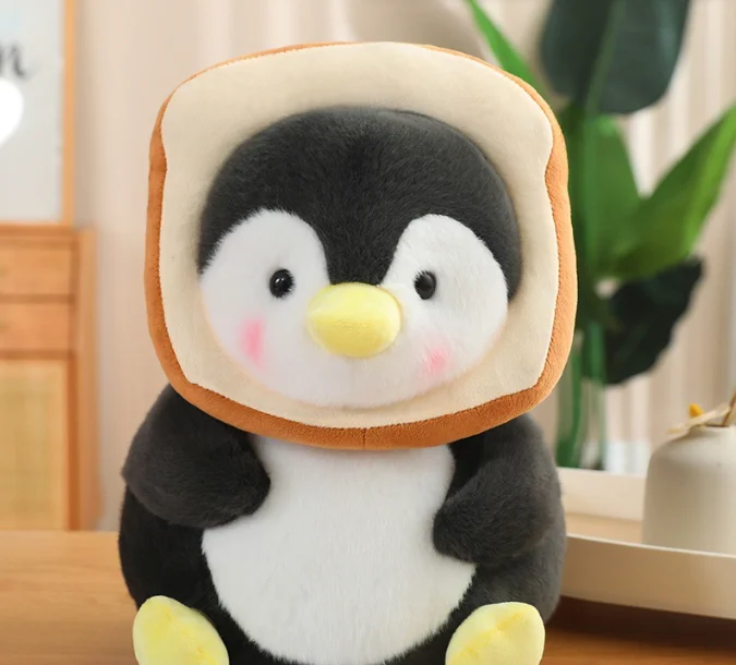 plush toys Penguin Transformation Bread snapper Good selling Custom Plush Toy