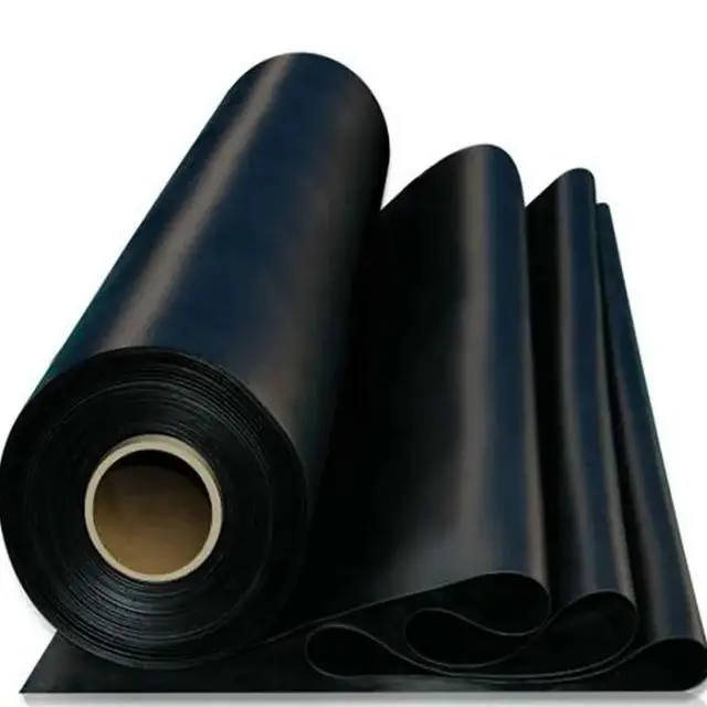 Black Non Slip Wear Resistant Nbr Rubber Flooring Sheet Mat Anti Slip Rubber Sheet