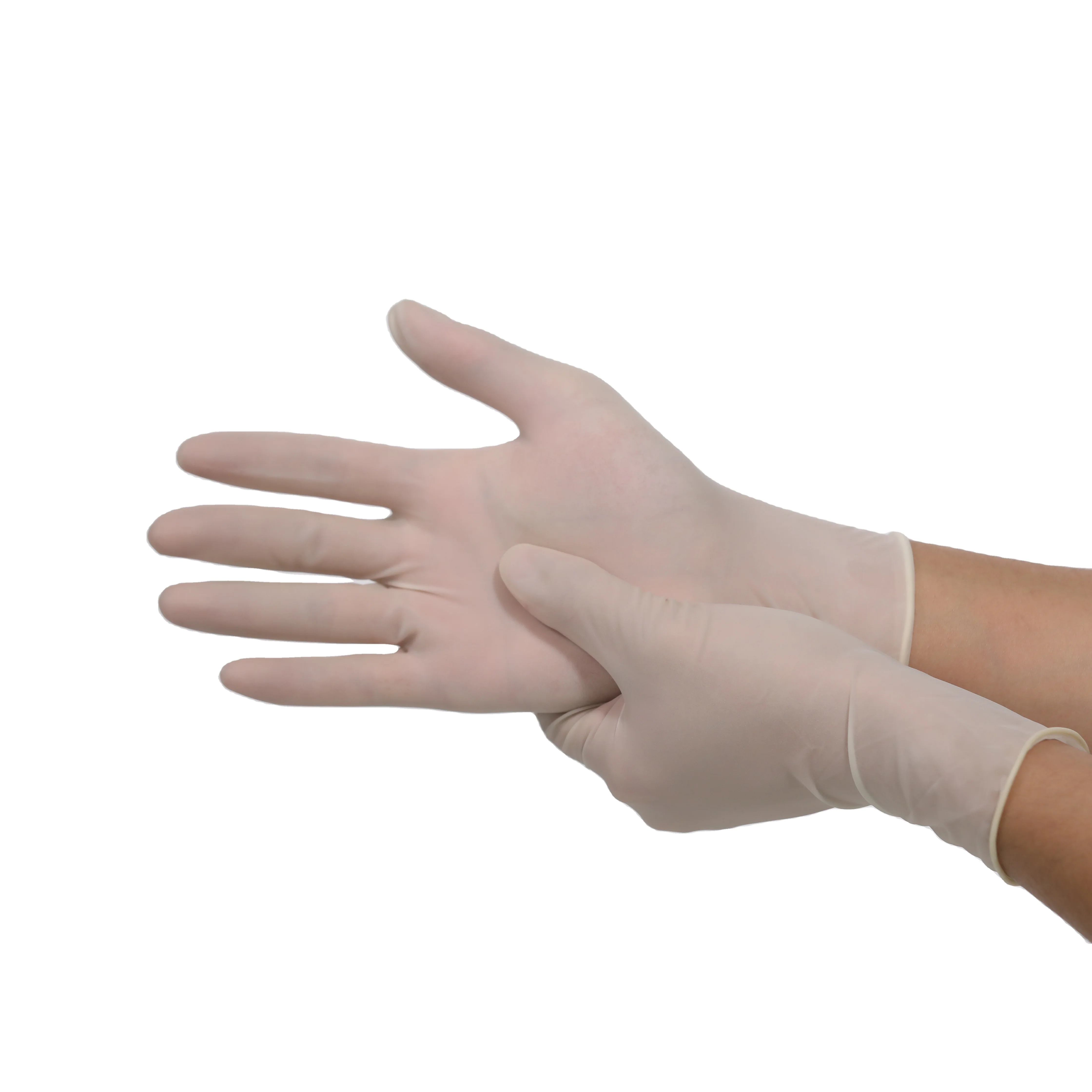 Hot sell Safety Low Price Cheap  Disposable Wholesale Powder Free Non sterile  White Latex Glove
