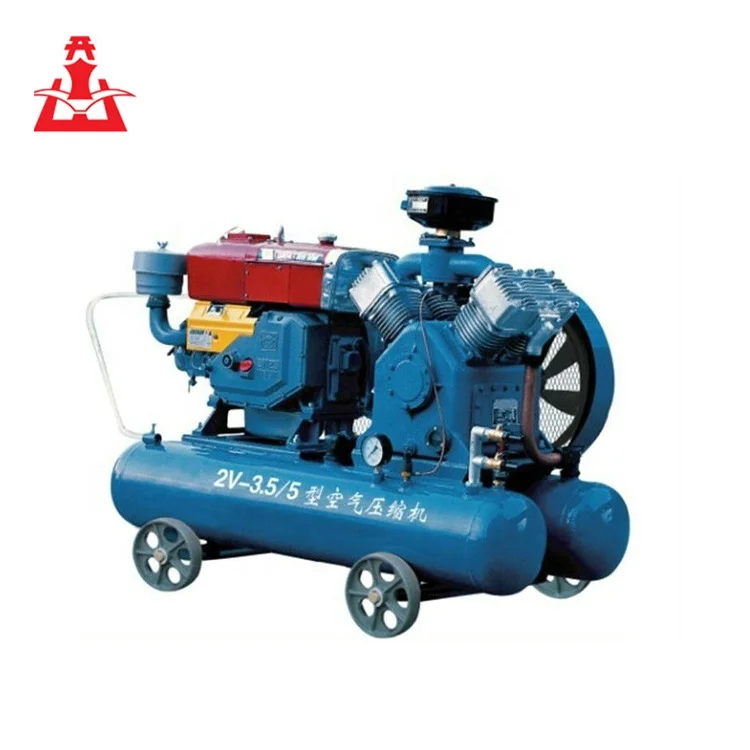 Портативный поршневой воздушный компрессор с дизельным двигателем 2 В-4/5 5 л.с., воздушный компрессор для майнинга 50 л