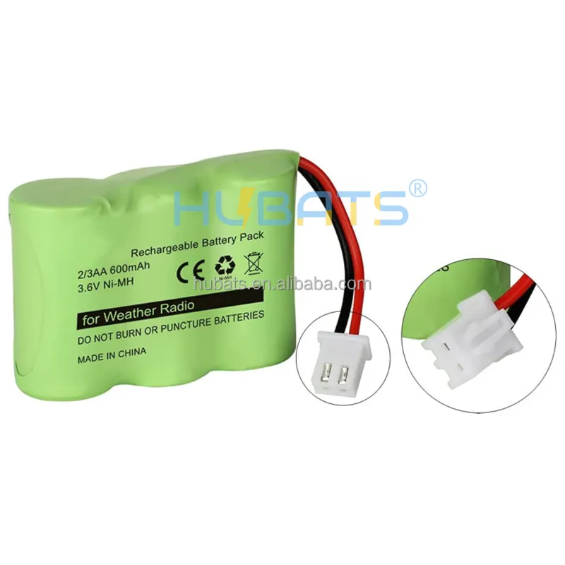 Аккумулятор Ni-MH 2/3AA 600mAh 3 6 V для погодного радио Eton FRX3 0000101 аккумуляторная батарея замены телефона