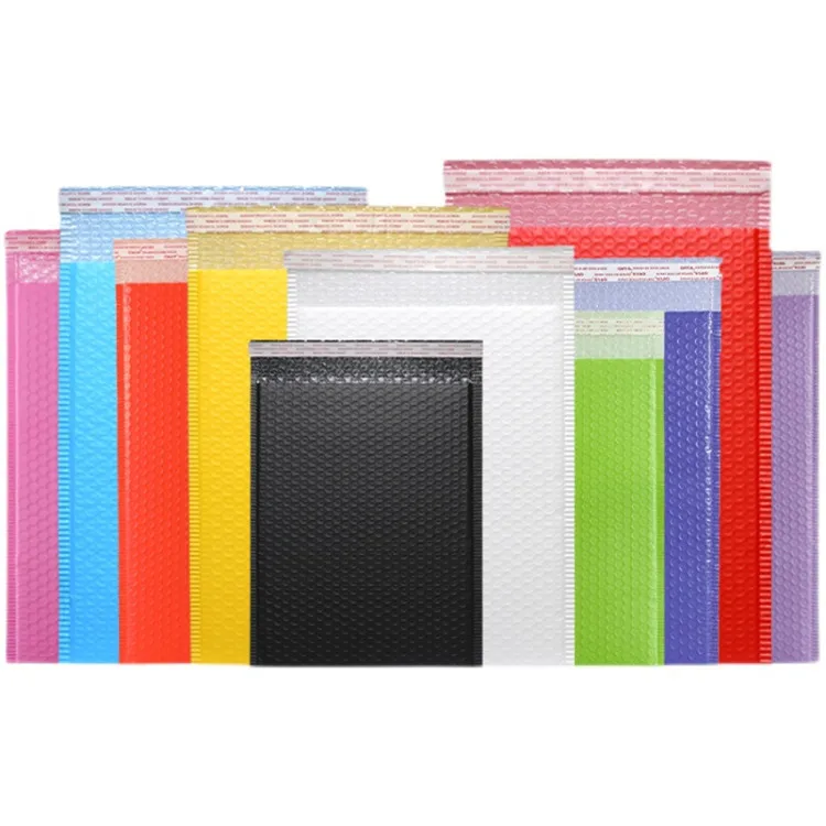 Self-adhesive Packaging Mailing Bags Poly Bubble Mailers Customized Metallic Bubble Envelopes