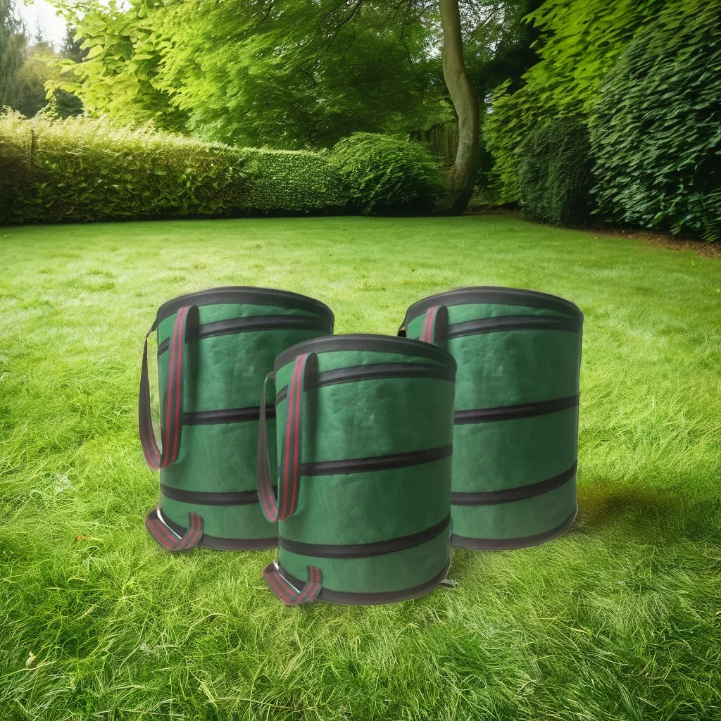 Factory Customizable Garden Bag PE Reuse able Heavy Duty Gardening Bags, Lawn Pool Garden Leaf Waste Bag