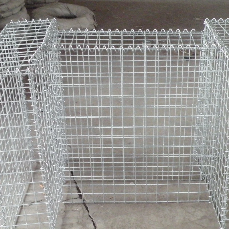 Corrosion Resistant 5cmx10cm Size 1mx0.8mx0.3m Welded Gabion Baskets