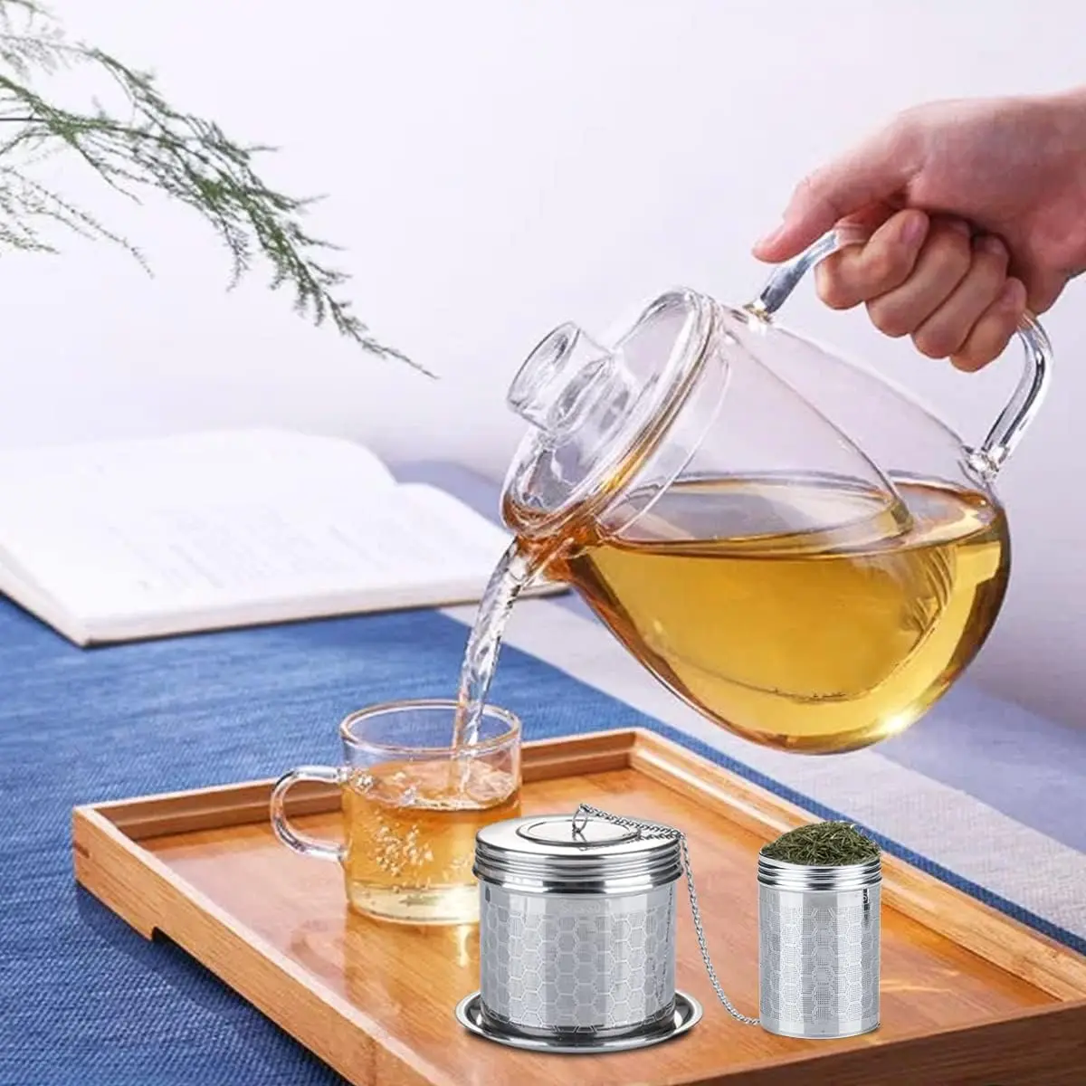 Stainless Steel Tea Infuser Tea Leaves Spice Seasoning Ball Strainer Filter
