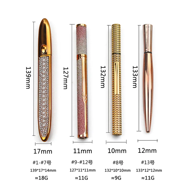 Wholesale Magnetic Adhesive Eyeliner Pen Bling Waterproof Smooth Sticky Eyelash Glue Pen Eyeliner