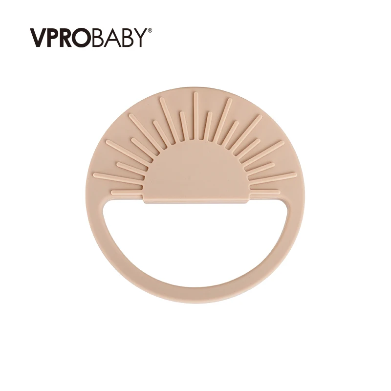 New design custom BPA free food grade silicone baby chewing teether baby teether sun silicone teether