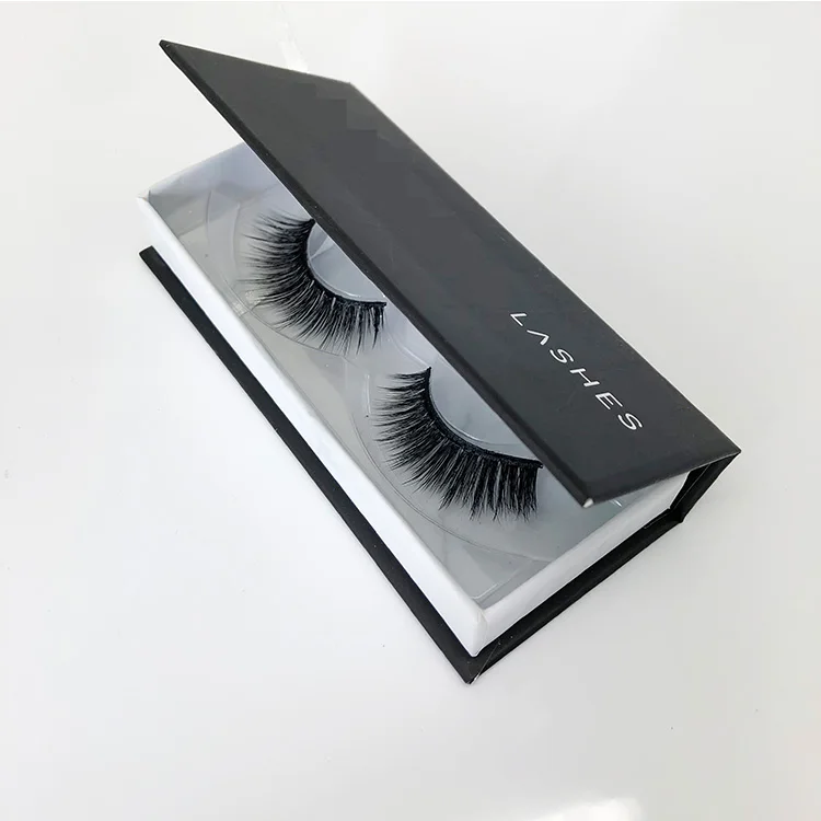 
 Добавить свой собственный логотип матовый черный 100% 3D долгое удержание функция ресницы серо-коричневого цвета черный цвет ресниц упаковочная коробка  